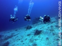 bottom time on the 100m dive in Bunaken