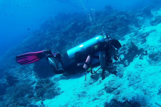 Meet Bunaken’s smallest tech diver