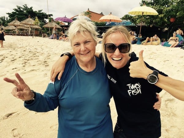 kathy on her idc in lembongan