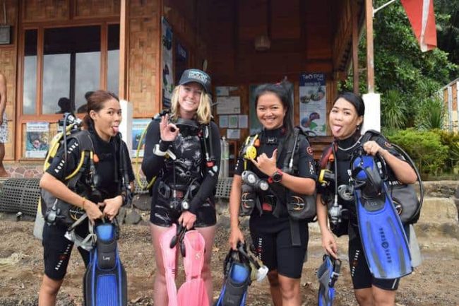 Lembeh womens dive day Celebrating PADI Women’s Dive Day in Lembeh