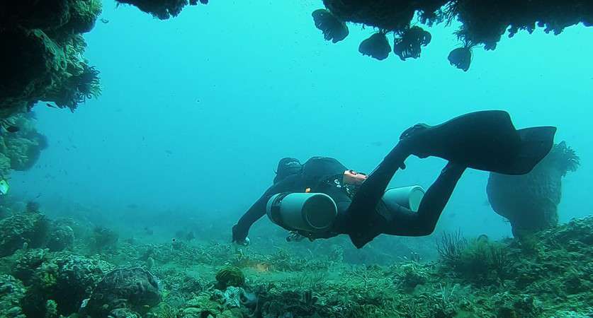 Swim through Sekotong South Lombok