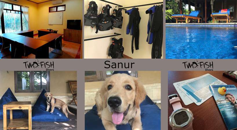 Renovations at Two Fish Divers dive centre Sanur