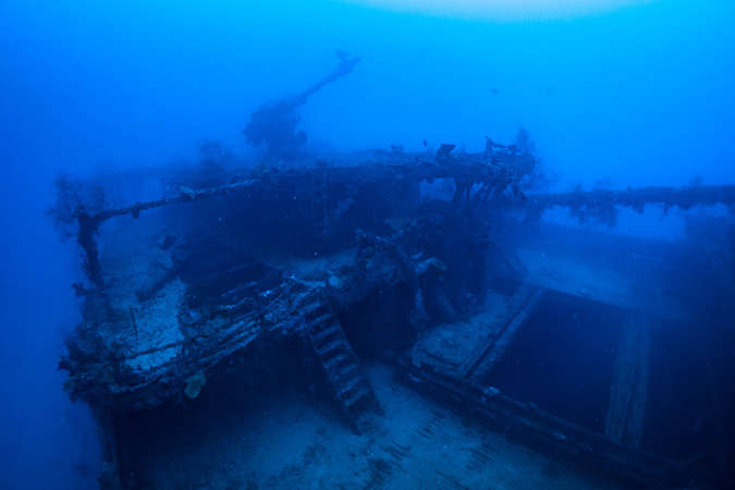 Aikoku Maru in Truk Lagon Wreck diving Truk Lagoon