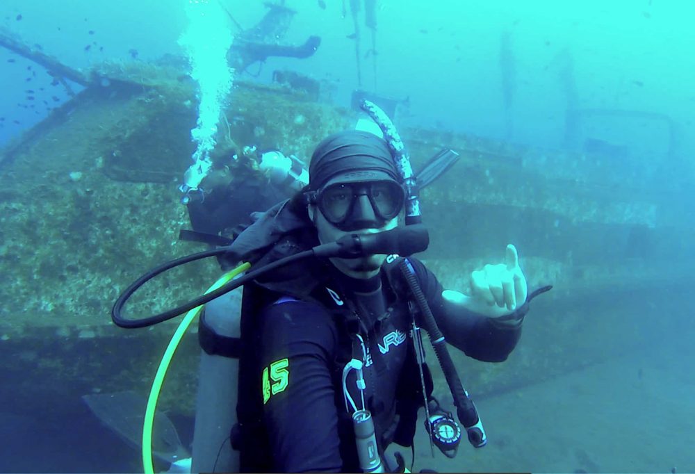 Fred Divemaster trainee in Bali