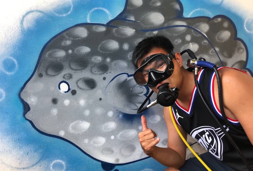 john Divemaster internship in Nusa Lembongan