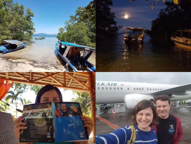 Divemasters arrival in Bunaken PADI Divemaster week 1