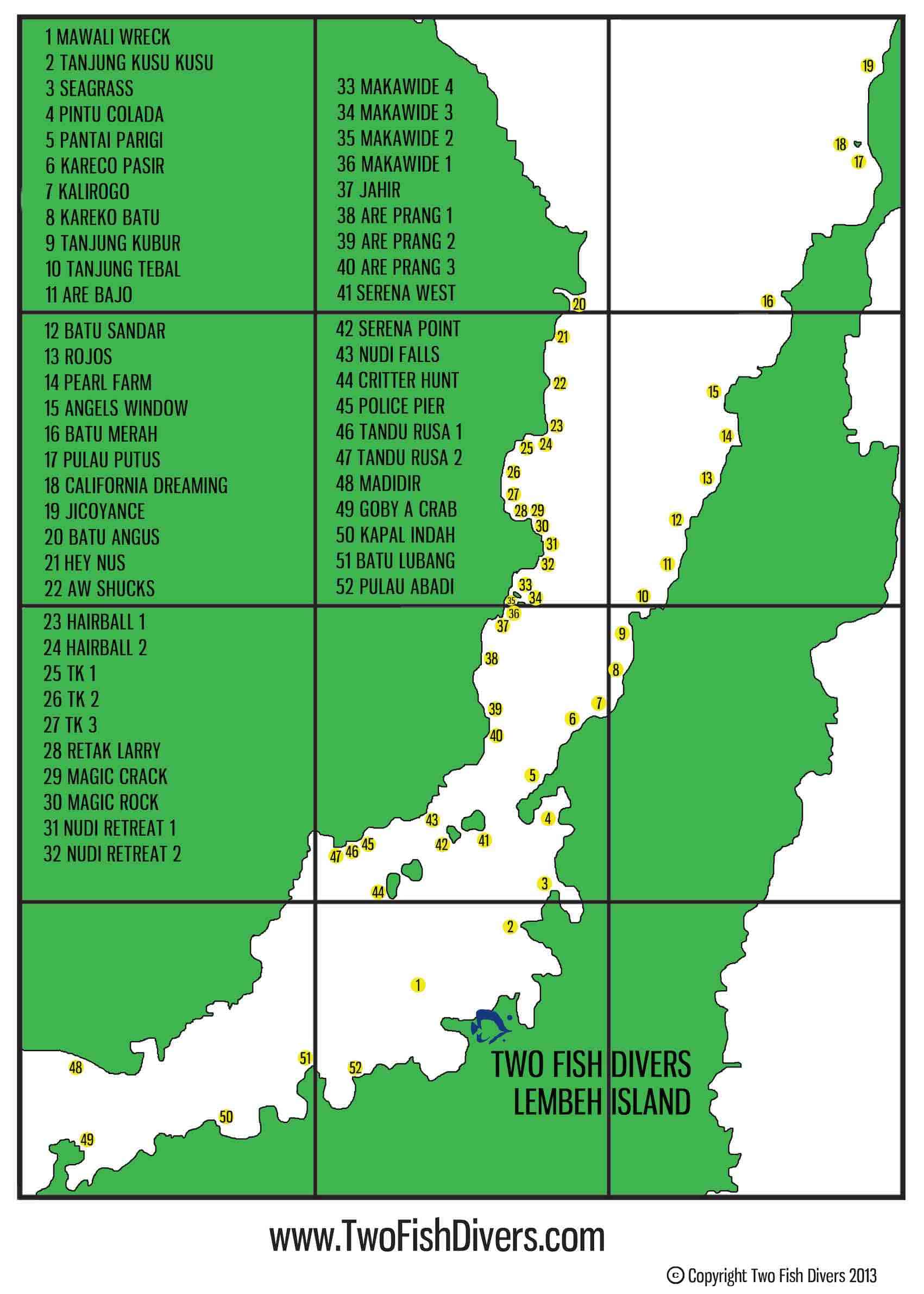 dive sites for diving lembeh straits